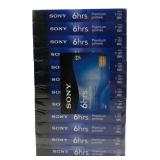 Sony Premium T-120 VHS Blank Tapes (10)