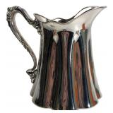 Antique Silverplate Fluted Pitcher 1903 Patent