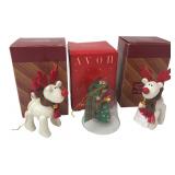 Avon Belvedeer Reindeer & Chipmunk Bell Ornaments