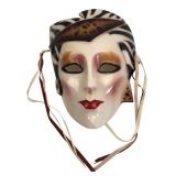 Hand-Painted Ceramic New Orleans Decorative Mask