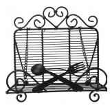Black Metal Wire Cookbook Stand
