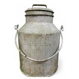 Embossed 12 Quart Metal Milk Can