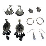 Avon & Assorted Silver-Tone Earring Lot