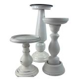 Mela Artisans & Mixed White Candle Holders