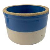 Blue and White Stoneware Crock