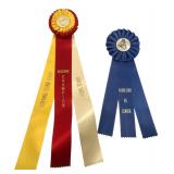 Vintage Equestrian Horse Show Ribbons Lot of 2
