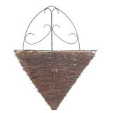 Woven Twig & Metal Wall Hanging Planter