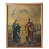 Burnes Home Accents Framed Holy Family Print