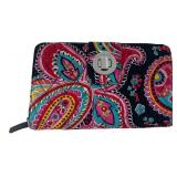 Vera Bradley Quilted Paisley Turn-Lock Wallet