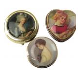 Victorian Style Portrait Pill & Candy Boxes