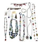 Mixed Costume Jewelry Lot Terra Sancta Pendant