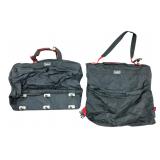 Lucas Black Rolling Luggage & Garment Bag Set
