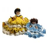 Handmade Crocheted Doll decorations.
