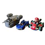 Lot of 3 RC Toy Vehicles Mario Sonic Star Wars