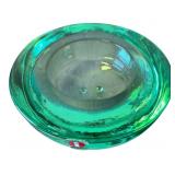 Iittala Green Glass Candle Holder