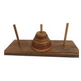 Wooden Tower of Hanoi Stacking Puzzle