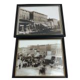 Pair Framed Milford MI Historical Photos