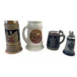 Mixed Lot of Four Beer Steins