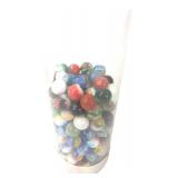 Mixed Lot of Glass Marbles and Steel Bearings
