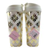 NWT Kate Spade 16oz Spade Flower Thermal Mugs
