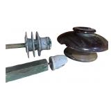 Three Vintage Electrical Insulators