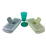 Tupperware Lidded Ice Cube Trays & Tumbler