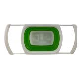 Green & White Collapsible Over-Sink Colander