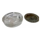 Wade Ireland & Clear Glass Ashtrays