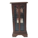 Wooden Glass Door Jewelry Cabinet 12H