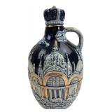 Blue & White Ceramic Musical Crown Decanter