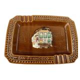 San Francisco Cable Car Ceramic Souvenir Ashtray
