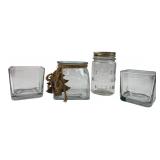 Hazel-Atlas Mason Jar & Assorted Glassware Lot