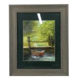 R. Slobodian Framed Landscape Artwork
