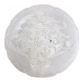 Clear Glass 12 Days of Christmas Platter 15"