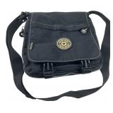 New York Black Crossbody Messenger Bag 12x12