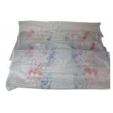Set of 4 Floral Ribbon Lace Curtains 28x30