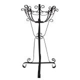 Wrought Iron Scrollwork Plant Stand