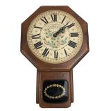 New England Clock Co. Octagon Wall Clock 16"h