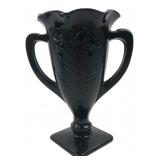 Black Glass Dancing Nymph Trophy Vase