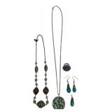 Mixed Costume Jewelry Lot Necklaces & Ring