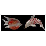 Art Glass Fish & Dolphin Figurines