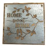 Wood & Metal Home Sweet Home Wall Sign