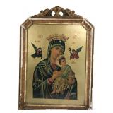 Framed Our Lady of Perpetual Help Icon Print