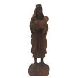 Carved Olive Wood Good Shepherd Figure