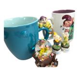 Disney Store Dopey Mugs & collectibles Lot