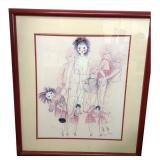 Margaret Kane Signed Big Eye Artwork