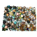 Mixed Lot Glass Marbles & Polished Stone Spheres