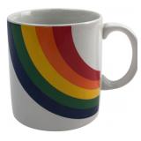 F.T.D.A. Rainbow Ceramic Coffee Mug