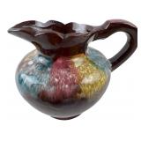 Vintage Japan Drip Glaze Ceramic Pitcher