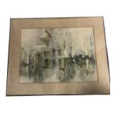 Peggy Brown 1977 Watercolor House Painting